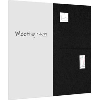 👉 Whiteboard zwart / prikbord pakket 200x200 cm - 1 + 2 akoestische 5601570644127