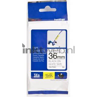 👉 Zwart wit Brother TZE-FX261 flexible tape op breedte 36 mm 4977766692847