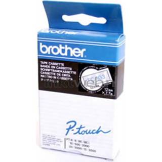 Blauw transparant Brother TC-103 op breedte 12 mm 4977766050500