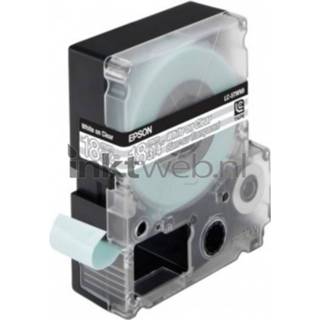 👉 Zwart transparant Epson LC-5TWN9 op breedte 18 mm 8715946498911