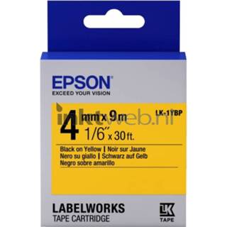 👉 Zwart geel Epson LK-1YBP op breedte 4 mm 8715946611075