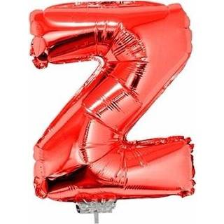 Rood kunststof active Opblaasbare letter ballon Z 41 cm