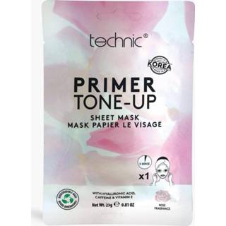 👉 Technic - Primer Tone Up Sheet Mask Gezichtsmasker, Pink