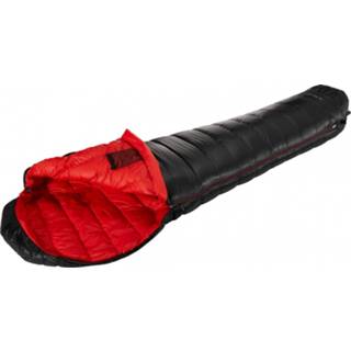 👉 Y by Nordisk - Vib 250 - Donzen slaapzak maat bis 175 cm Körperlänge - M, zwart/rood