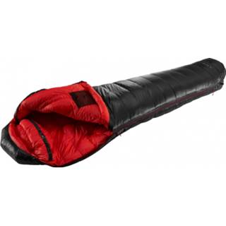 👉 Y by Nordisk - Vib 400 - Donzen slaapzak maat bis 175 cm Körperlänge - M, zwart/rood