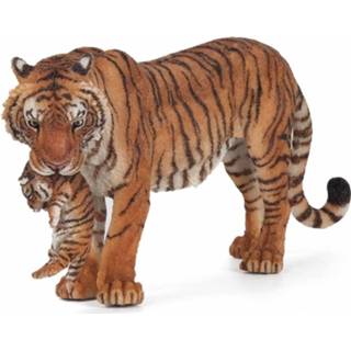👉 Multi plastic kunststof kinderen active Papo dier tijgerin met welpje