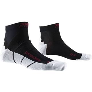 👉 X-Socks - Run Discovery Reflective - Hardloopsokken maat 39-41, zwart/grijs