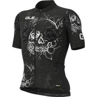 👉 ALÉ Shirt met korte mouwen Skull fietsshirt met korte mouwen, voor heren, Maat L
