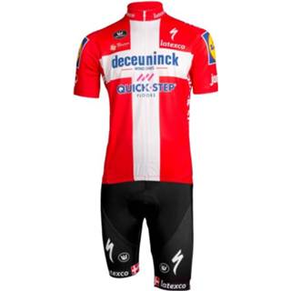 👉 DECEUNINCK-QUICK STEP Deense kampioen 2019 Set (fietsshirt + fietsbroek), voor h