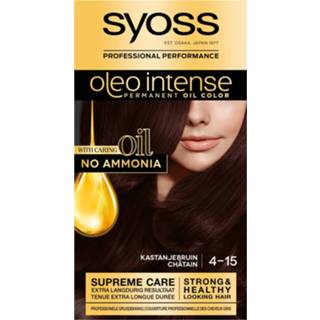 👉 Haarkleuring bruin active Syoss Oleo Intense 4-15 Kastanje Haarverf 5410091752095