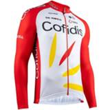 👉 COFIDIS SOLUTIONS CREDITS Fietsshirt met lange mouwen 2020, voor heren, Maat S,