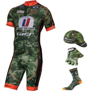 👉 Fiets shirt active fietskleding ARMÉE DE TERRE Maxi-Set (fietsshirt + fietsbroek fietssokken handschoenen 4260481916580