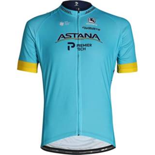 👉 ASTANA PRO TEAM 2020 fietsshirt met korte mouwen, voor heren, Maat L, Wielershir