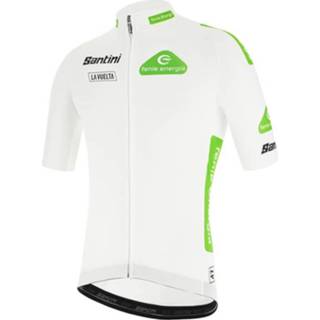 👉 La Vuelta Witte 2020 fietsshirt met korte mouwen, voor heren, Maat 2XL, Fiets sh