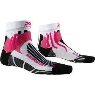 👉 Hardloopsokken vrouwen grijs zwart purper X-Socks - Women's Run Speed Two maat 41/42, purper/zwart/grijs 7613418010443