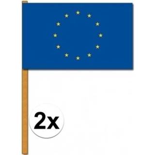 👉 Zwaaivlag multi polyester active 3x Europese zwaaivlaggen