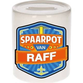 👉 Spaarpot multi keramiek jongens active naamlabels kinderen Kinder van Raff
