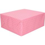 👉 Inpakpapier active witte roze 1x Inpakpapier/cadeaupapier met bloemetjes 200 x 70 cm