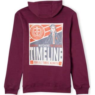 👉 Marvel Variance Timeline Hoodie - Burgundy - XXL - Burgundy