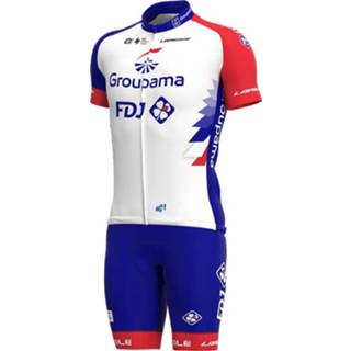 👉 Fietsshirt active mannen GROUPAMA-FDJ 2021 Set (fietsshirt + fietsbroek), voor heren, Fietskleding 4260627180752