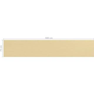 Balkonscherm beige active 75x400 cm HDPE 8720286094723