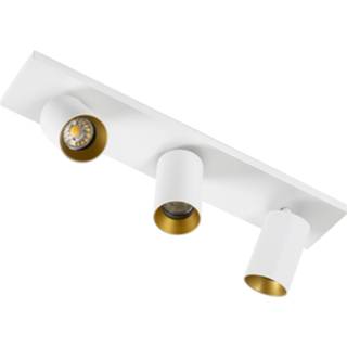 👉 Opbouwspot wit zwart aluminium Mila 3 / 8714732767507