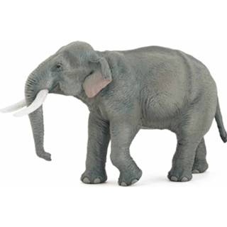 👉 Multi plastic kunststof kinderen active Papo Aziatische olifant 14.5 cm