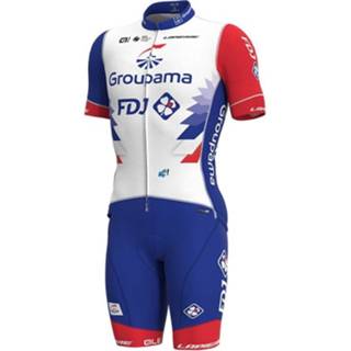 👉 Fietsshirt active mannen GROUPAMA-FDJ PR 2021 Set (fietsshirt + fietsbroek), voor heren, Fietskleding 4260627180745