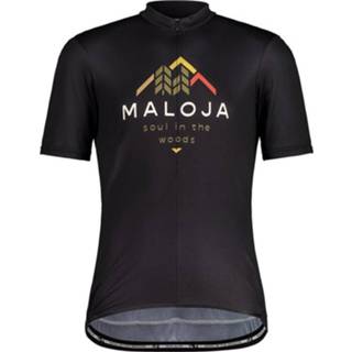 👉 Shirt l active MALOJA met korte mouwen SchwarzerleM. fietsshirt mouwen, voor he