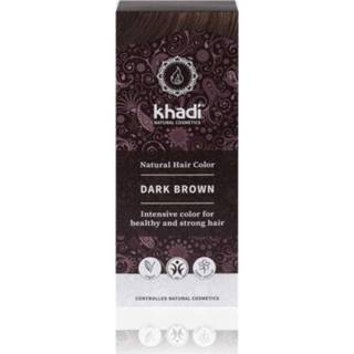 👉 Haarkleuring bruin active Khadi Dark Brown 100 gram 4260378040169