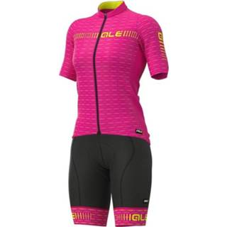 👉 Fietsshirt donkergroen active vrouwen ALÉ Green Road Dames set (fietsshirt + fietsbroek) (2 artikelen), Fiet 4260663993286