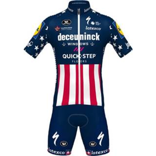 👉 Fietsshirt active DECEUNINCK QUICK-STEP USA Zeitfahrmeister 2021 (fietsshirt + fietsbroek) Set (2 4260627180349