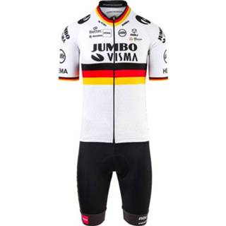 👉 Fietsshirt active TEAM JUMBO-VISMA Duitse kampioen tijdrijden 2021 Set (fietsshirt + fietsbroek), 4260697425883