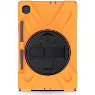 👉 Pencil active oranje Samsung Galaxy Tab S6 Cover - Hand Strap Armor Case Met Houder 8719793096108