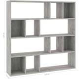 👉 Kamerscherm active Kamerscherm/boekenkast 110x24x110 cm spaanplaat betongrijs 8719883675251