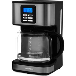 👉 Koffiezetapparaat zwart zilver active Sharp SABC2002A Zwart/Zilver 4974019973685