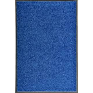 👉 Deurmat active blauw wasbaar 60x90 cm 8720286064924