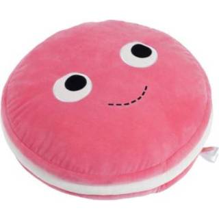 👉 Knuffel roze wit pluche junior Kidrobot Yummy World: Macaron 40 cm roze/wit 883975141080