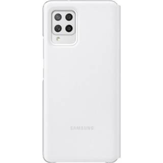 👉 Wit S View Cover voor de Galaxy A42 - 8806090792274