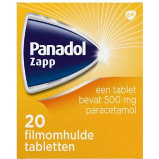 👉 Active Panadol Zapp 500 mg 20 tabletten 5054563089342