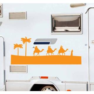 👉 Dierensticker nederlands Dieren stickers Kamelen in woestijnmotorhome