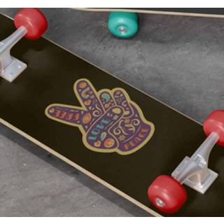 👉 Skateboard nederlands Stickers sport Hippie vredesteken