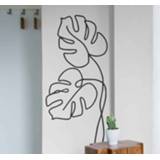 👉 Muursticker nederlands Muurstickers planten Minimalistisch monsterablad