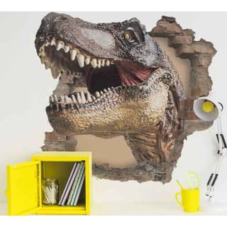 👉 Muursticker nederlands Dino 3d-dinosauruseffect