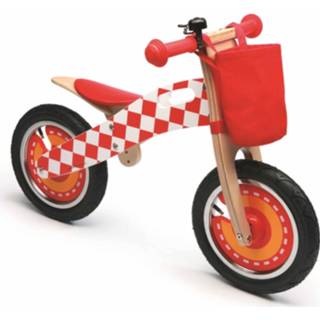 👉 Houten loopfiets rood - Action products