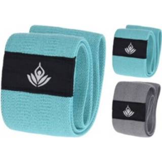 👉 Weerstandsband turkoois rubber active voor fitness licht 2 kg - Turquoise 8719407060341