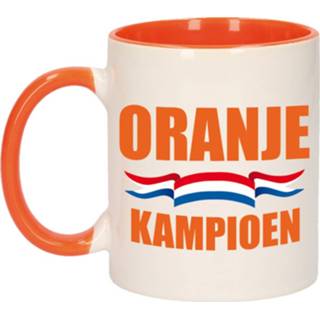 👉 Mok active oranje wit kampioen mok/ beker 300 ml