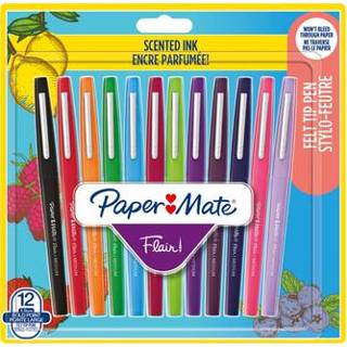 👉 Fineliner Paper Mate Flair Met Geur Blister À 12 Kleuren 3026981384677