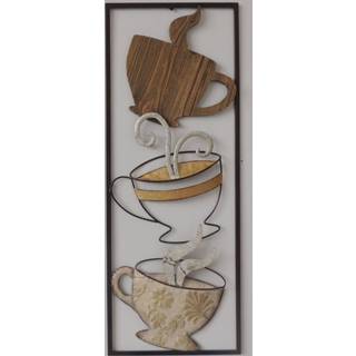 👉 Metaal schilderij Wanddecoratie koffie 7448105560556