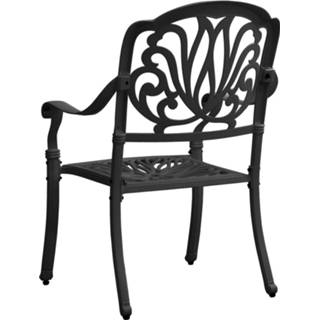 👉 Terrasstoel zwart gietaluminium active Tuinstoelen 2 st 8720286205716